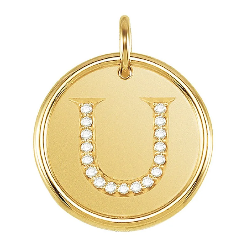 Holiday Jewelry Sale – Perfect Gifts At The Best Prices .085 Ctw G-H, I1 Diamond Initial 17mm 14k Yellow Gold Pendant Letter U Holiday Jewelry Sale – Perfect Gifts At The Best Prices .085 Ctw G-H, I1 Diamond Initial 17mm 14k Yellow Gold Pendant Letter U