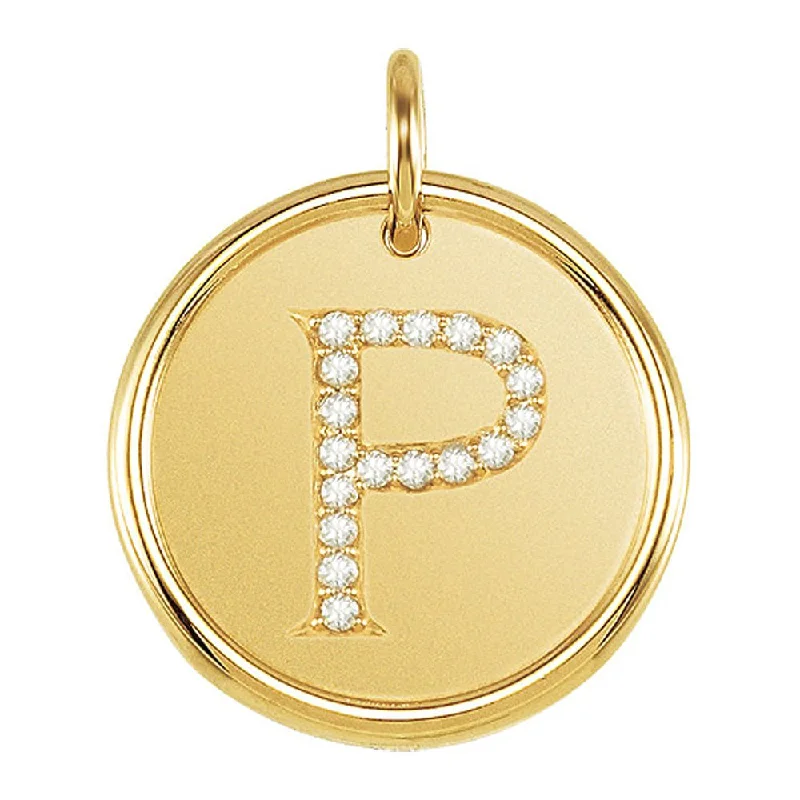 Fashion-Forward Jewelry At Incredible Prices 1/10 Ctw G-H, I1 Diamond Initial 17mm 14k Yellow Gold Pendant Letter P Fashion-Forward Jewelry At Incredible Prices 1/10 Ctw G-H, I1 Diamond Initial 17mm 14k Yellow Gold Pendant Letter P