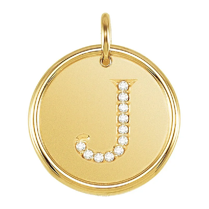 Luxury Jewelry At Unbeatable Discounts 1/20 Ctw G-H, I1 Diamond Initial 17mm 14k Yellow Gold Pendant Letter J Luxury Jewelry At Unbeatable Discounts 1/20 Ctw G-H, I1 Diamond Initial 17mm 14k Yellow Gold Pendant Letter J