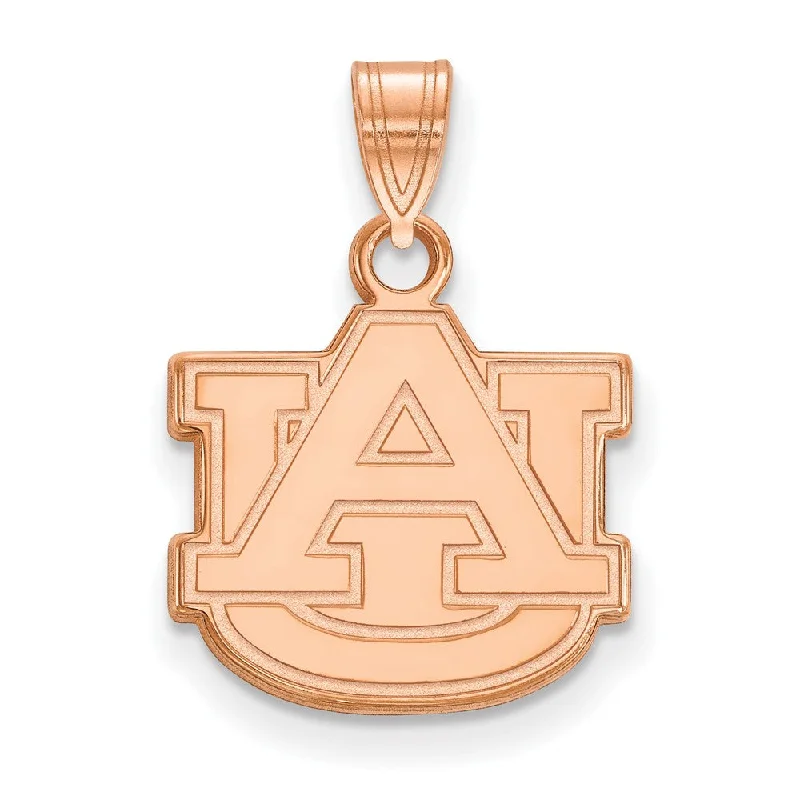 Clearance Sale On High-End Jewelry Collections 14K Rose Gold Auburn University Small 'AU' Pendant