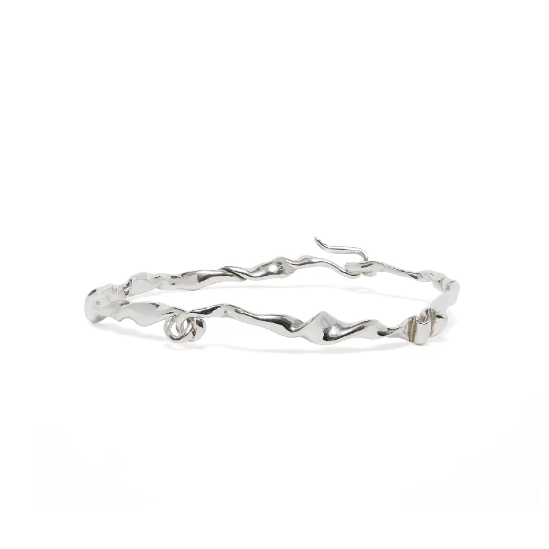 Stunning Jewelry At A Fraction Of The Price Lactuca II Silver Bangle