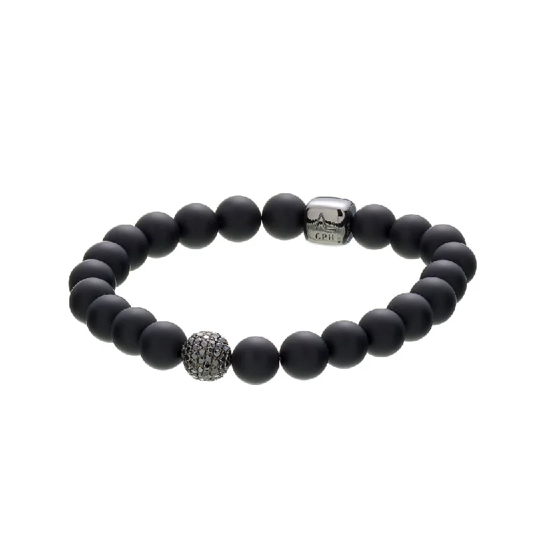 Celebrate With Sparkle – Jewelry Sale Now Live ColorUp (8mm) Silver Bracelet w. Diamond & Onyx Celebrate With Sparkle – Jewelry Sale Now Live ColorUp (8mm) Silver Bracelet w. Diamond & Onyx