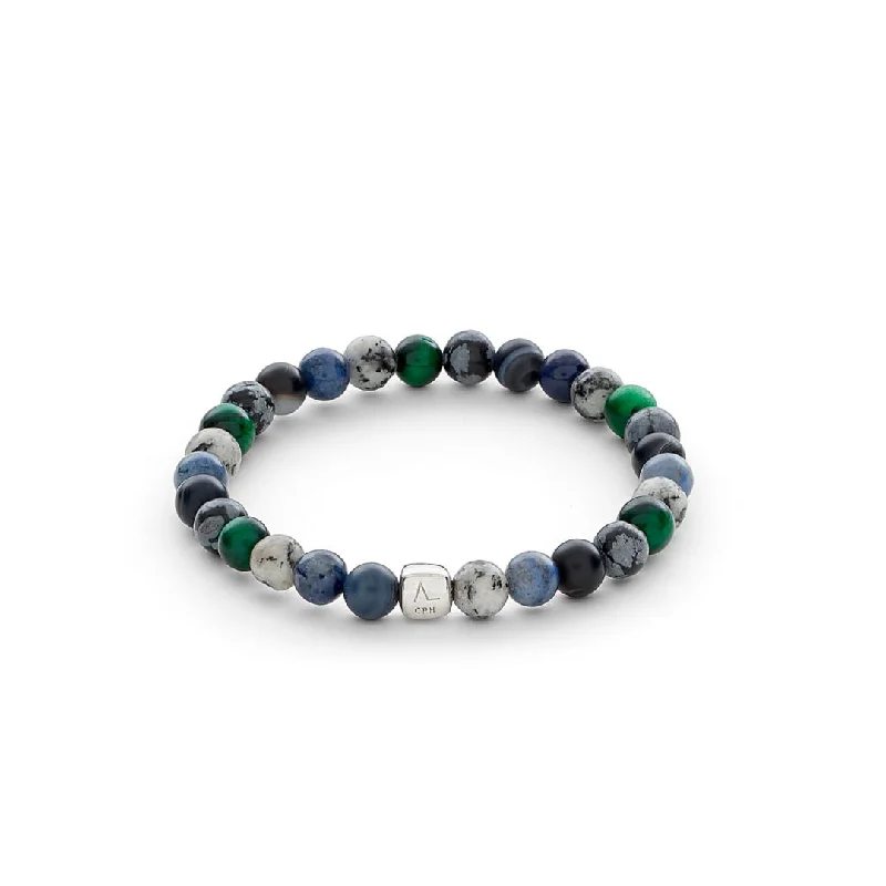 Breathtaking Jewelry, Breathtaking Prices ColorUp Oslo (6mm) Silver Bracelet w. Agate & Tiger's Eye Breathtaking Jewelry, Breathtaking Prices ColorUp Oslo (6mm) Silver Bracelet w. Agate & Tiger's Eye
