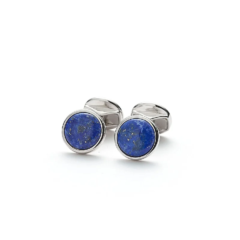 Exclusive Jewelry Markdowns – Limited-Time Offer Hope Round Silver Cufflinks w. Lapis Exclusive Jewelry Markdowns – Limited-Time Offer Hope Round Silver Cufflinks w. Lapis