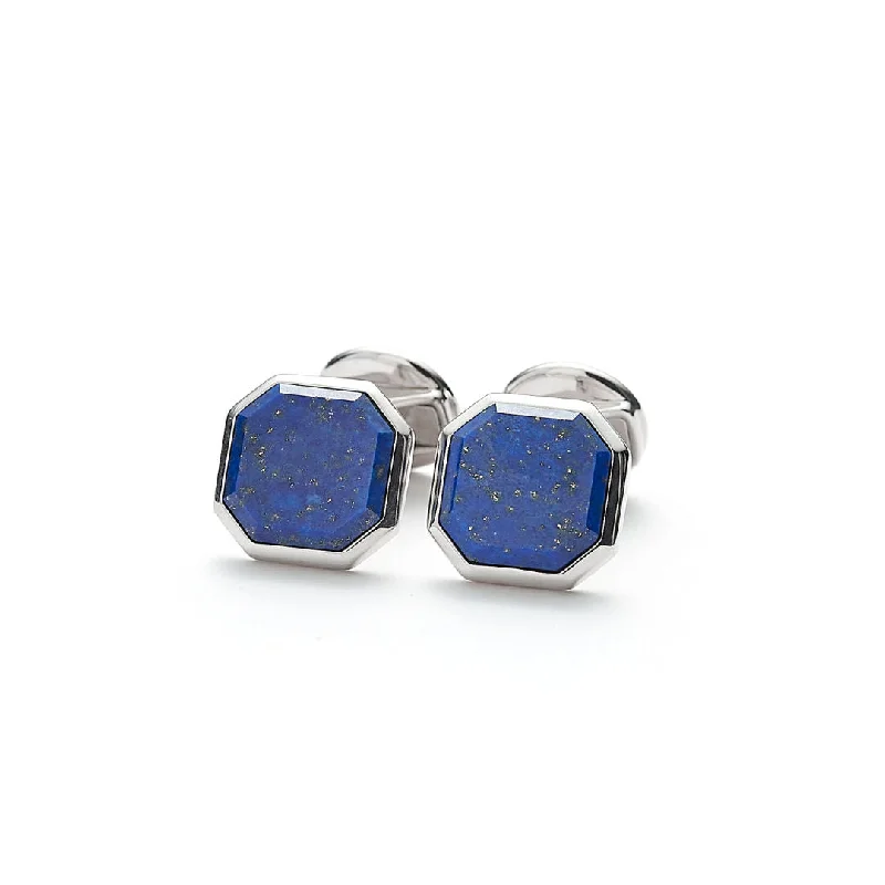 Must-Have Jewelry Pieces At Reduced Prices Hope Square Facet Silver Cufflinks w. Lapis Must-Have Jewelry Pieces At Reduced Prices Hope Square Facet Silver Cufflinks w. Lapis