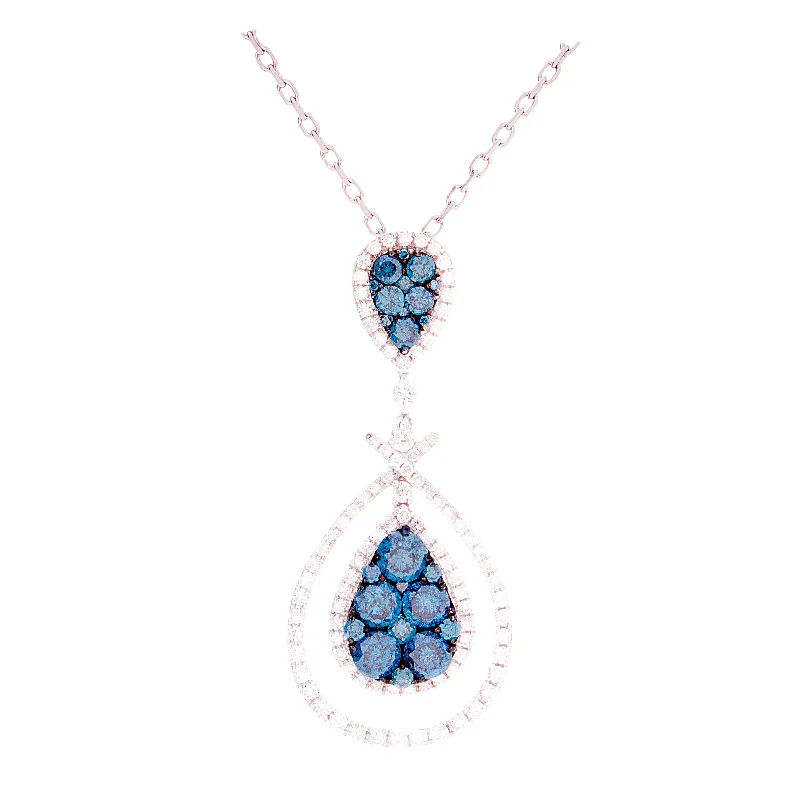 Chic, Trendy, And Affordable Jewelry Sale Blue Diamond Pendant
