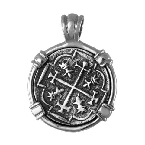 Luxury Jewelry At Unbeatable Discounts Pendant with 1" Replica Atocha Coin