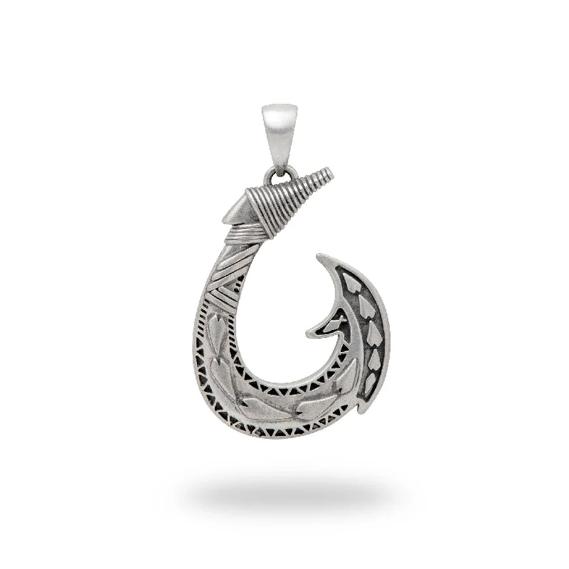 Get The Jewelry You Love At A Price You Love Fish Hook Pendant in Sterling Silver