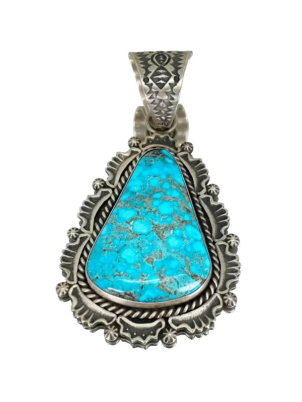 Classic And Modern Jewelry Styles On Sale Kingman Turquoise Pendant | Harold Joe