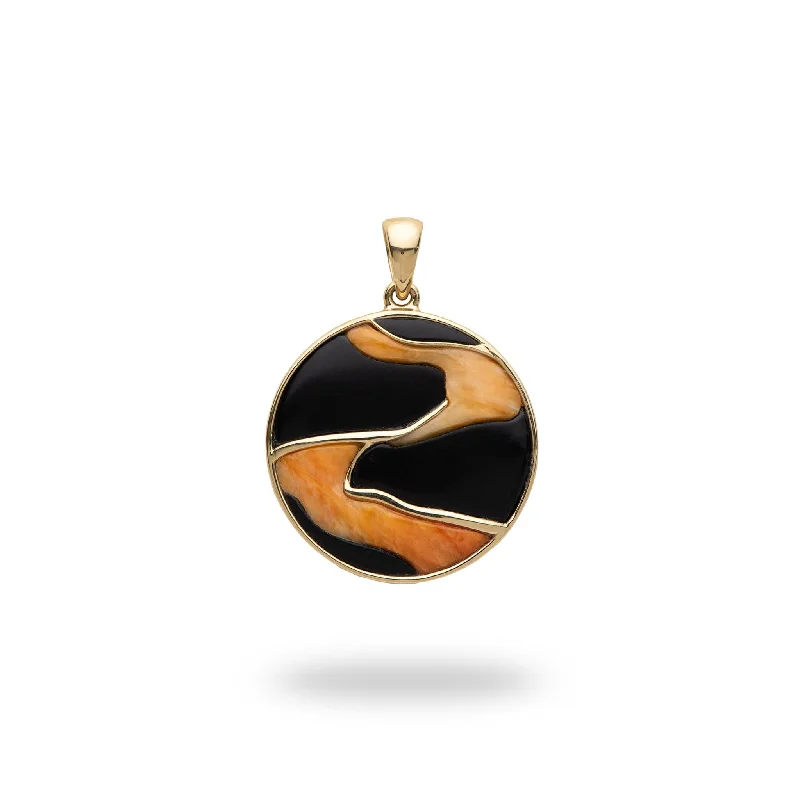 Limited-Time Jewelry Sale – Don't Miss Out On Dazzling Discounts Lava Flow Black Coral and Spiny Oyster Pendant in Gold - 22mm Limited-Time Jewelry Sale – Don't Miss Out On Dazzling Discounts Lava Flow Black Coral and Spiny Oyster Pendant in Gold - 22mm