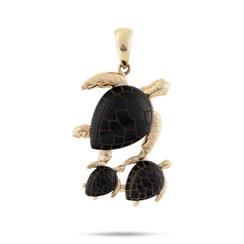 Breathtaking Jewelry At Limited-Time Savings Honu Black Coral Pendant in Gold - 31mm Breathtaking Jewelry At Limited-Time Savings Honu Black Coral Pendant in Gold - 31mm