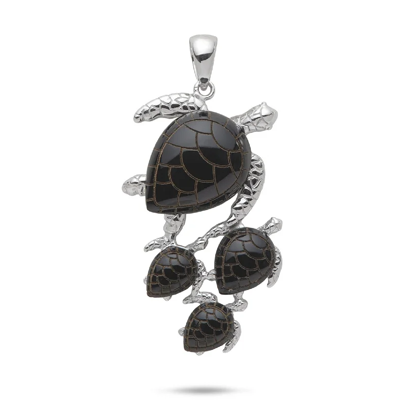 Jewelry Sale Alert – Shop Timeless Elegance Today Honu Black Coral Pendant in White Gold - 37mm Jewelry Sale Alert – Shop Timeless Elegance Today Honu Black Coral Pendant in White Gold - 37mm