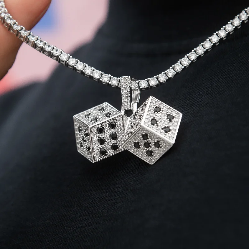 Sparkle For Less – Shop Our Limited-Time Jewelry Deals Iced Dice Pendant