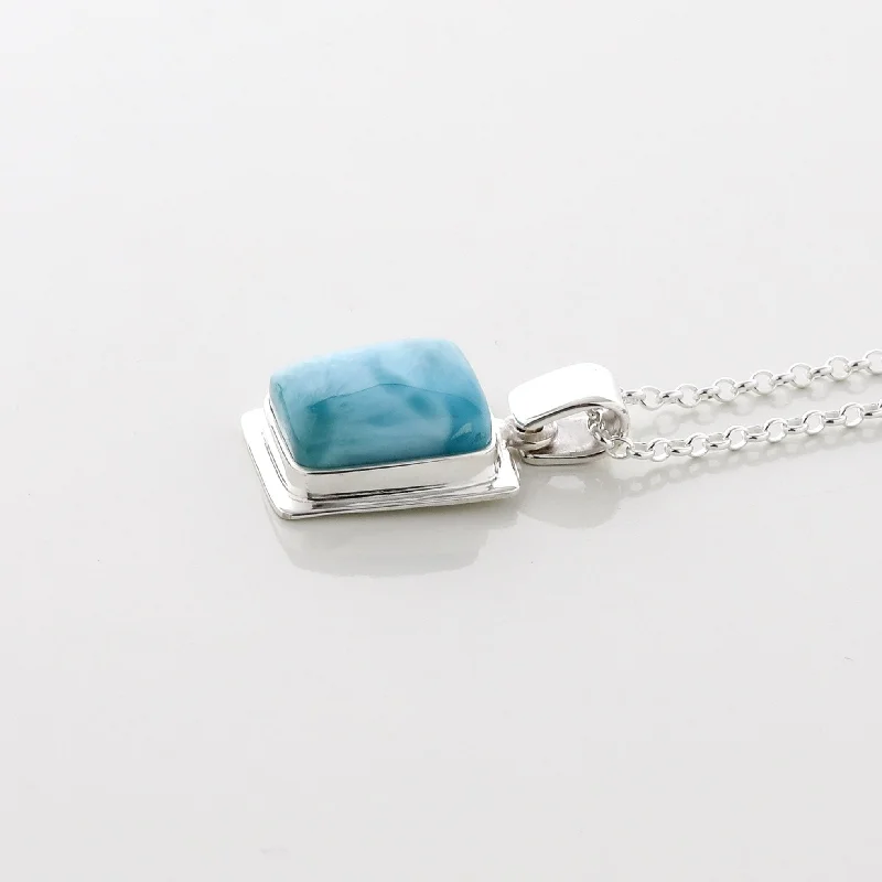 Jewelry Clearance – Final Chance To Save Big Larimar Pendant Astrid