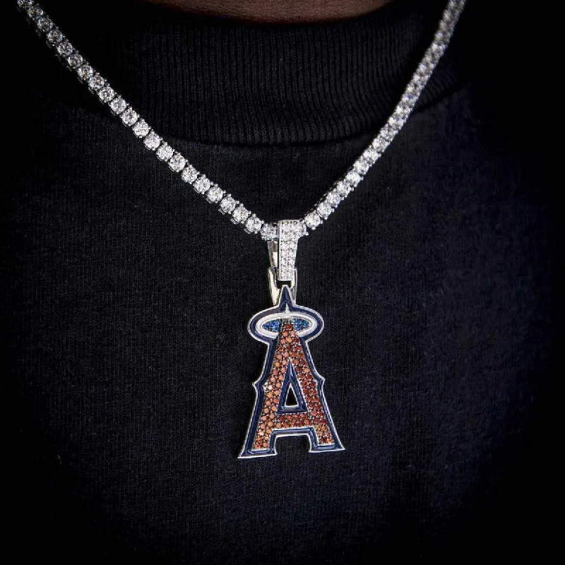 Huge Savings On Timeless Jewelry Collections Los Angeles Angels Official MLB Logo Pendant