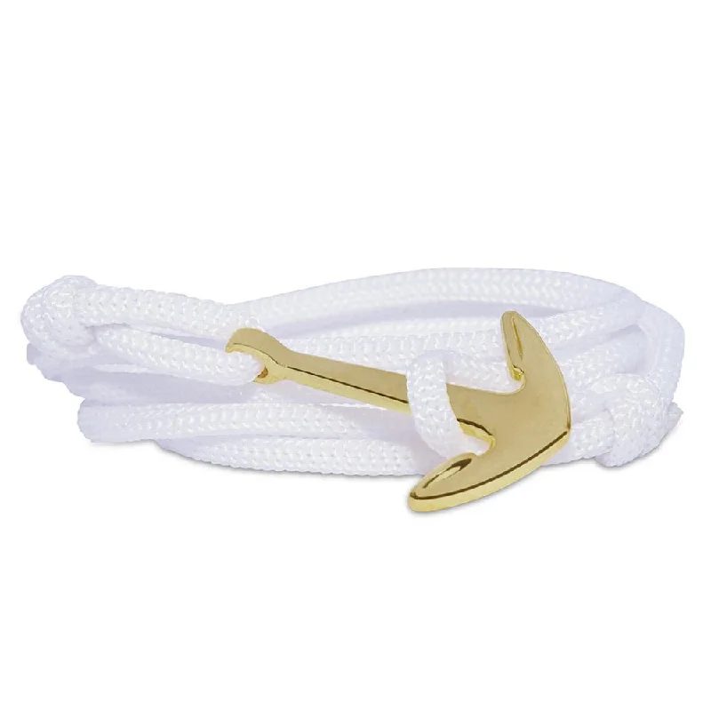 The Biggest Jewelry Sale Of The Year Is Here Mahi Anchor In Loop Gold Plated Adjustable White Rope Style Unisex Bracelet The Biggest Jewelry Sale Of The Year Is Here Mahi Anchor In Loop Gold Plated Adjustable White Rope Style Unisex Bracelet
