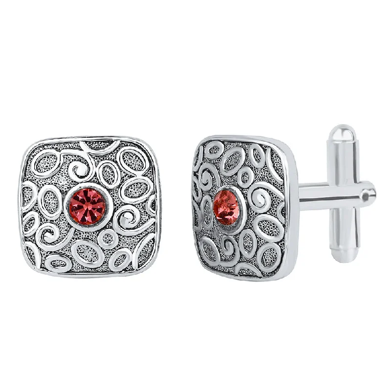 Make Your Outfit Shine With Discounted Jewelry Mahi Solitaire Pink Crystal Silver Plated Squarish Cufflink for Mens and Boys (CL1100543R) Make Your Outfit Shine With Discounted Jewelry Mahi Solitaire Pink Crystal Silver Plated Squarish Cufflink for Mens and Boys (CL1100543R)