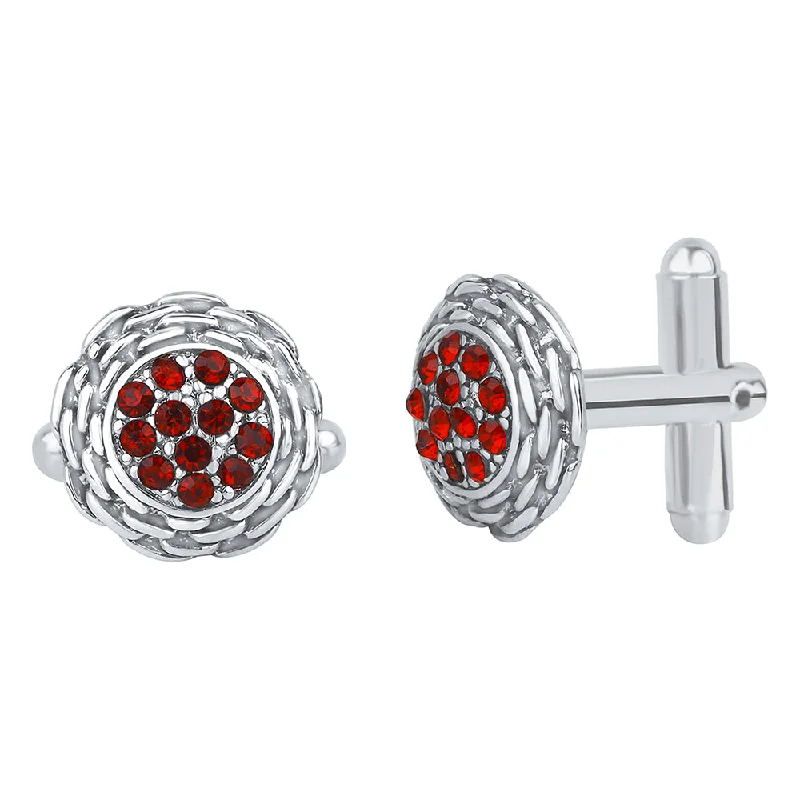 Unique Jewelry For Less – Shop The Sale Now Mahi Solitaire Red Crystals Silver Plated Cufflink for Mens and Boys (CL1100540RRed) Unique Jewelry For Less – Shop The Sale Now Mahi Solitaire Red Crystals Silver Plated Cufflink for Mens and Boys (CL1100540RRed)