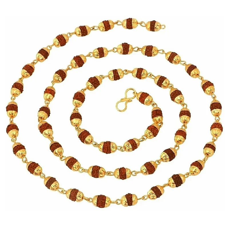 Timeless Jewelry At Special Discount Rates Martina Jewels Pack Of 6 raditional Gold Plated Rudraksha Mala for Men Timeless Jewelry At Special Discount Rates Martina Jewels Pack Of 6 raditional Gold Plated Rudraksha Mala for Men
