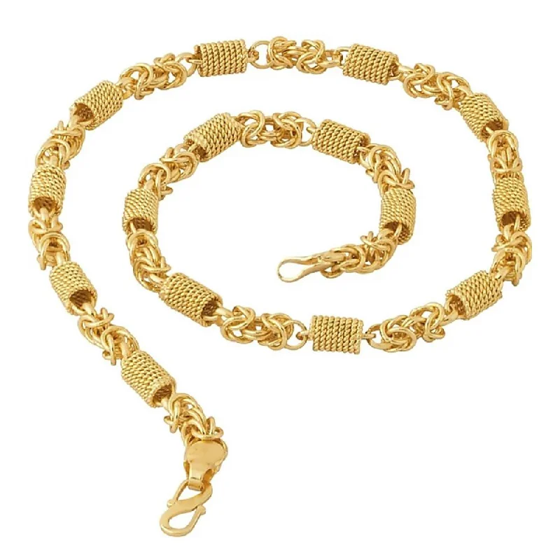 The Perfect Jewelry Piece At The Perfect Price Martina Jewels Traditional Gold Plated Pack Of 6 Chain for Men - CH-109_6 The Perfect Jewelry Piece At The Perfect Price Martina Jewels Traditional Gold Plated Pack Of 6 Chain for Men - CH-109_6