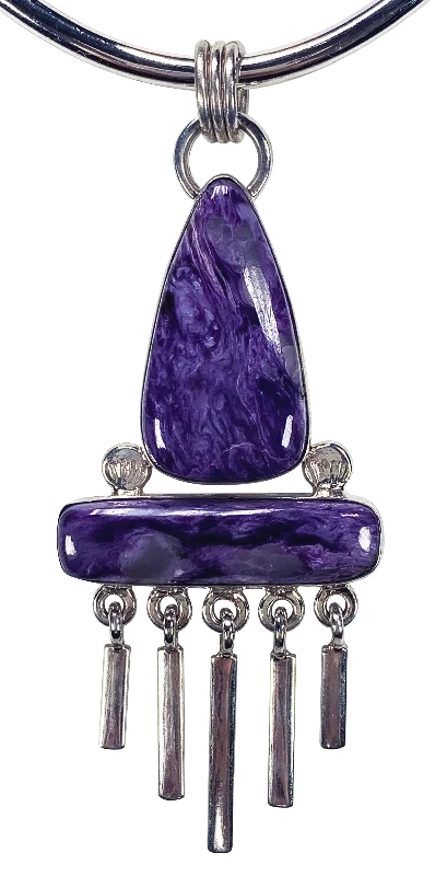 Limited-Time Offer On Elegant Jewelry Pieces Charoite Pendant | Artisan Handmade