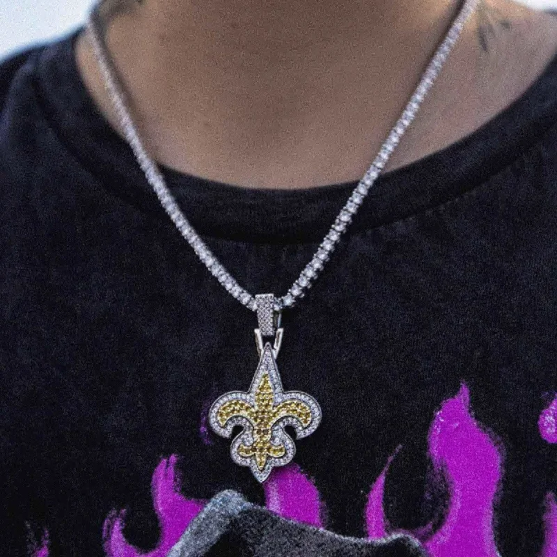 Waterproof Stainless Steel Jewelry For Lasting Beauty New Orleans Saints Official NFL Pendant Waterproof Stainless Steel Jewelry For Lasting Beauty New Orleans Saints Official NFL Pendant