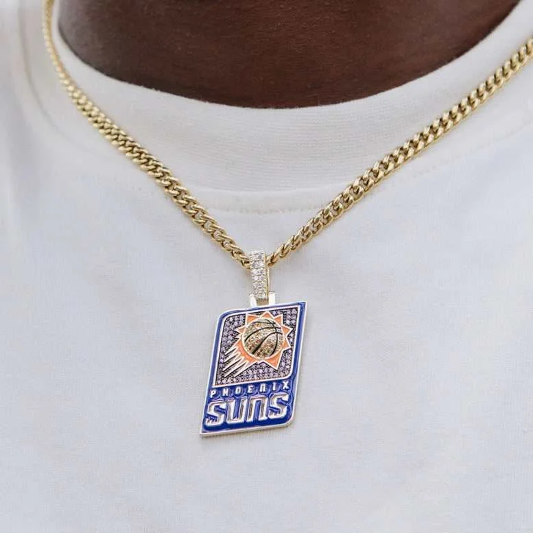 Personalized Engraved Jewelry For Meaningful Gifts Phoenix Suns Official NBA Logo Pendant Personalized Engraved Jewelry For Meaningful Gifts Phoenix Suns Official NBA Logo Pendant