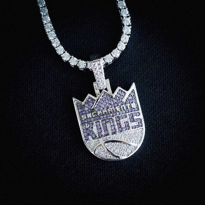 Flash Sale On Exquisite Jewelry – Don't Miss Out Sacramento Kings Official NBA Logo Pendant