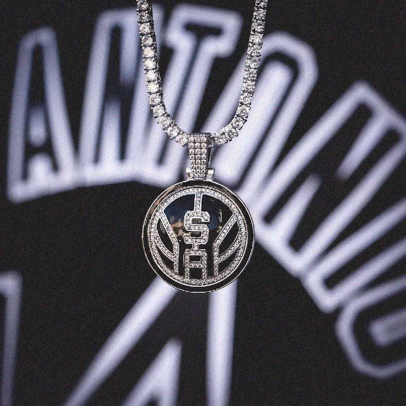 Flash Sale On Stunning Jewelry – Don't Miss Out San Antonio Spurs Official NBA Logo Pendant