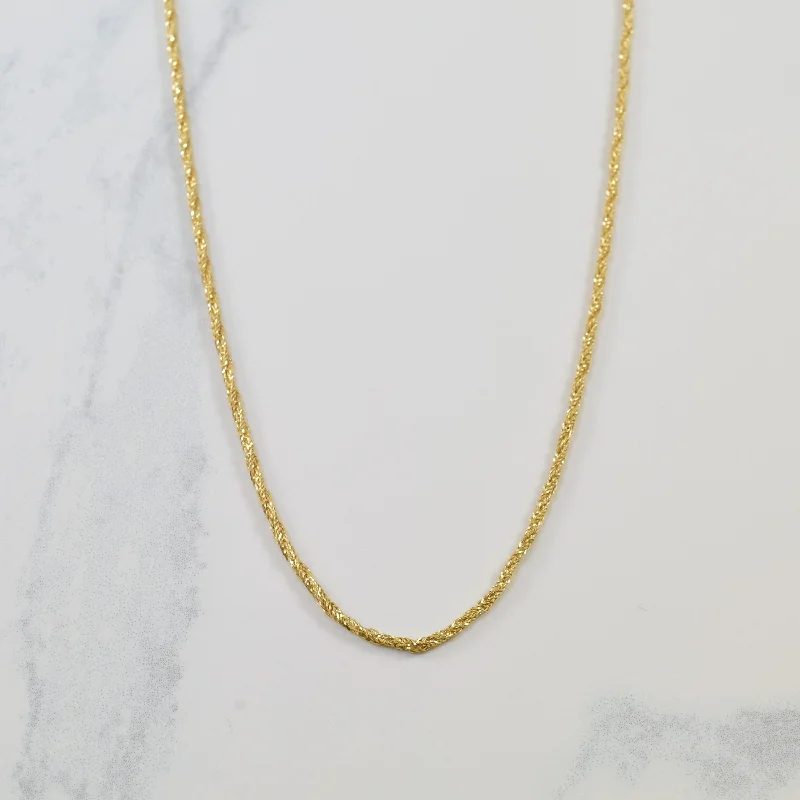 Chic And Stylish Jewelry At Exclusive Prices 10k Yellow Gold Rope Chain | 17" |