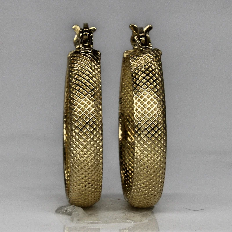 Shop Fine Jewelry With Amazing Deals Yellow Gold Textured Hoops |