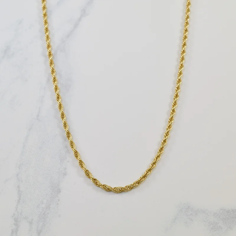 Don't Miss Our Biggest Jewelry Sale Of The Season 14k Yellow Gold Rope Chain | 26" | Don't Miss Our Biggest Jewelry Sale Of The Season 14k Yellow Gold Rope Chain | 26" |