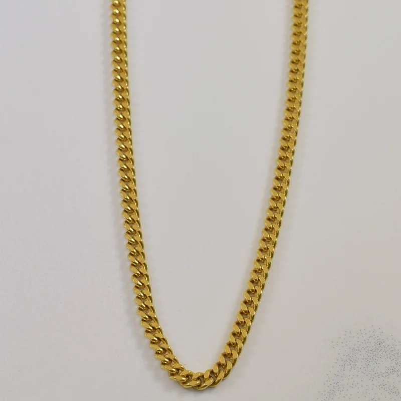 Sparkle For Less – Shop Jewelry Deals Now 18k Yellow Gold Curb Chain | 22" |