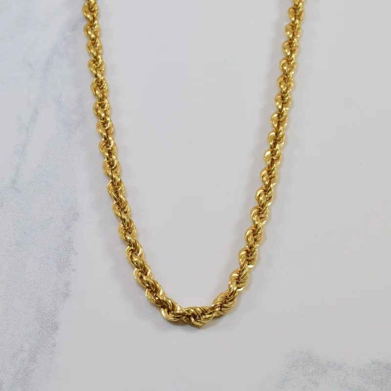 Timeless Elegance, Temporary Discounts – Act Fast 18k Yellow Gold Rope Chain | 28" | Timeless Elegance, Temporary Discounts – Act Fast 18k Yellow Gold Rope Chain | 28" |