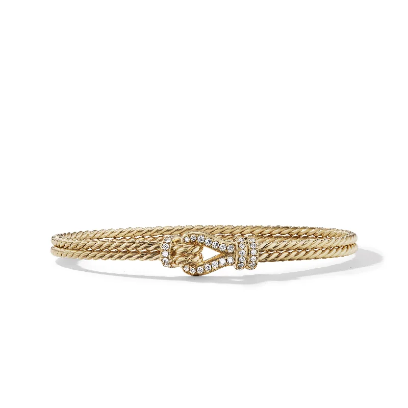 Clearance Sale On High-End Jewelry Collections Thoroughbred Loop Bracelet in 18K Yellow Gold with Diamonds\, 4.5mm Clearance Sale On High-End Jewelry Collections Thoroughbred Loop Bracelet in 18K Yellow Gold with Diamonds\, 4.5mm