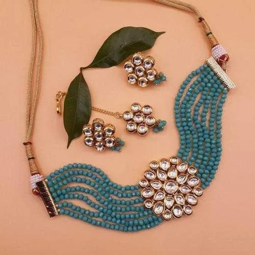 Elegant Jewelry At Unbeatable Prices – Shop Today Big Kundan Patch Choker Set