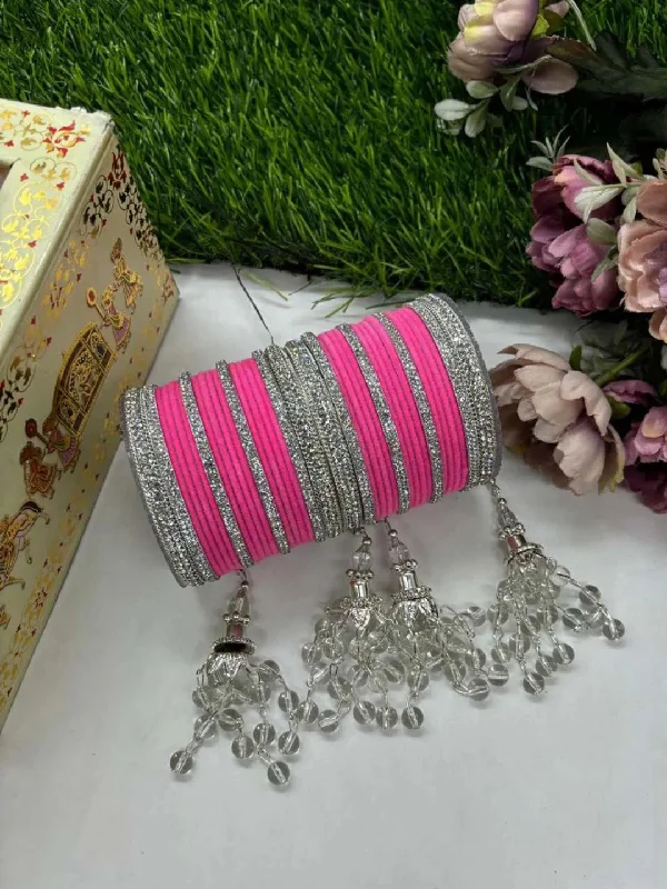 Special Deals On Handcrafted And Designer Jewelry Bridal Velvet Metal Bangles