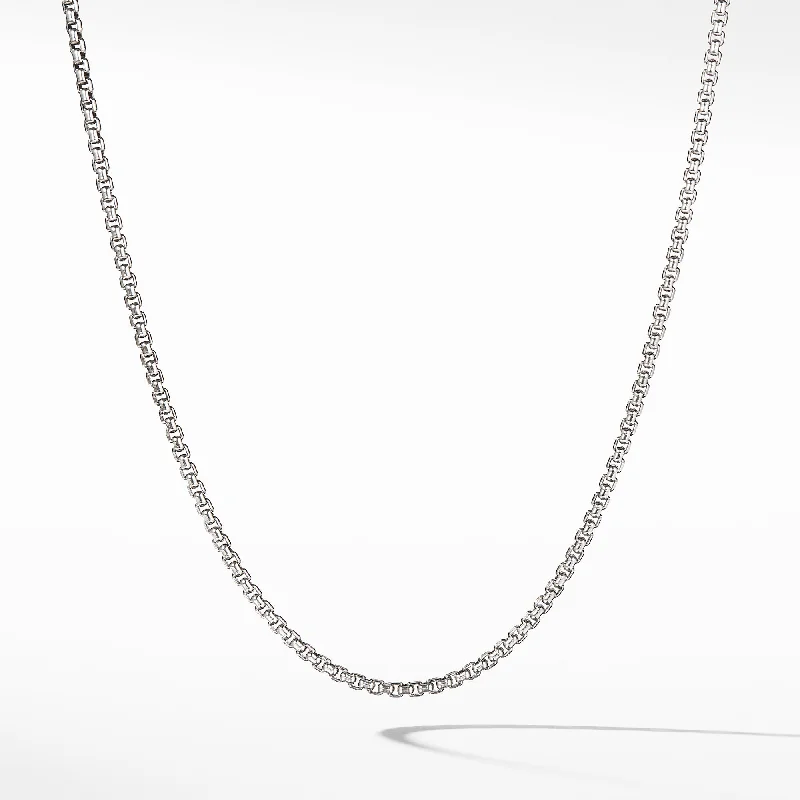 Affordable Glamour – Premium Jewelry For Less Box Chain Necklace in Sterling Silver with 14K Yellow Gold Accent\, 2.7mm Affordable Glamour – Premium Jewelry For Less Box Chain Necklace in Sterling Silver with 14K Yellow Gold Accent\, 2.7mm