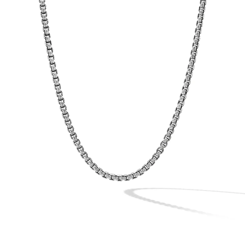 Stunning Jewelry At A Fraction Of The Price Box Chain Necklace in Grey Titanium\, 3.6mm Stunning Jewelry At A Fraction Of The Price Box Chain Necklace in Grey Titanium\, 3.6mm