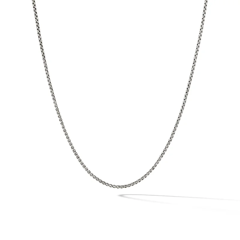 Elegant Jewelry Pieces At Unbelievable Prices Box Chain Necklace in Sterling Silver with 14K Yellow Gold Accent\, 1.7mm Elegant Jewelry Pieces At Unbelievable Prices Box Chain Necklace in Sterling Silver with 14K Yellow Gold Accent\, 1.7mm