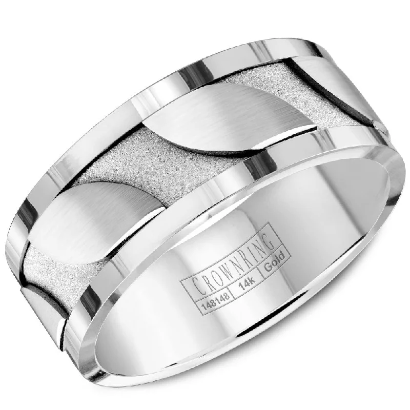 Flash Sale On Stunning Jewelry – Don't Miss Out CrownRing 8MM Wedding Band with Brushed Details and Polished Edges WB-8042 Flash Sale On Stunning Jewelry – Don't Miss Out CrownRing 8MM Wedding Band with Brushed Details and Polished Edges WB-8042