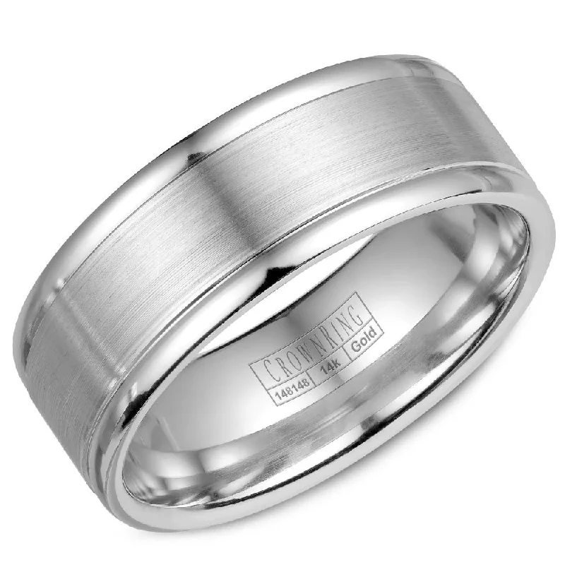 Jewelry Clearance Sale – Final Reductions CrownRing 8MM Wedding Band with Sandpaper Center WB-7134SP Jewelry Clearance Sale – Final Reductions CrownRing 8MM Wedding Band with Sandpaper Center WB-7134SP