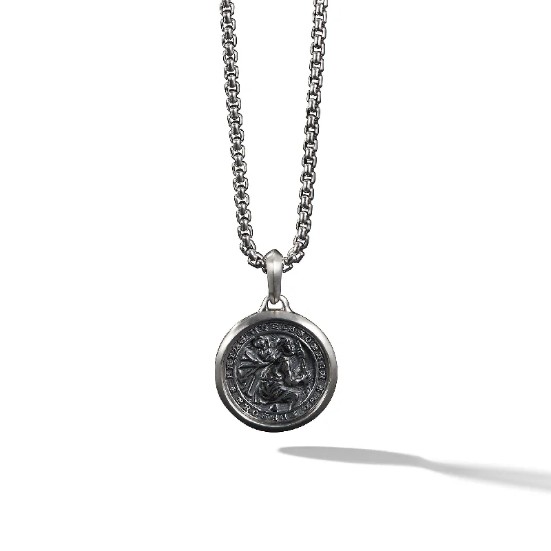 Holiday Jewelry Sale – Perfect Gifts At The Best Prices St. Christopher Amulet in Sterling Silver\, 34.5mm Holiday Jewelry Sale – Perfect Gifts At The Best Prices St. Christopher Amulet in Sterling Silver\, 34.5mm