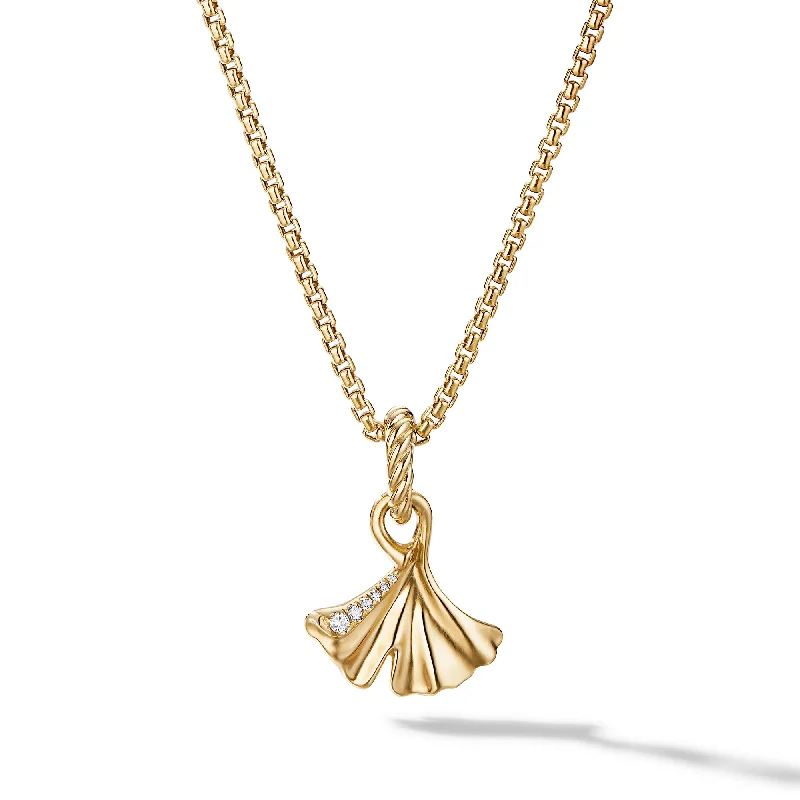 Unmissable Discounts On Timeless Jewelry Pieces Ginkgo Amulet in 18K Yellow Gold with Diamonds\, 17mm Unmissable Discounts On Timeless Jewelry Pieces Ginkgo Amulet in 18K Yellow Gold with Diamonds\, 17mm