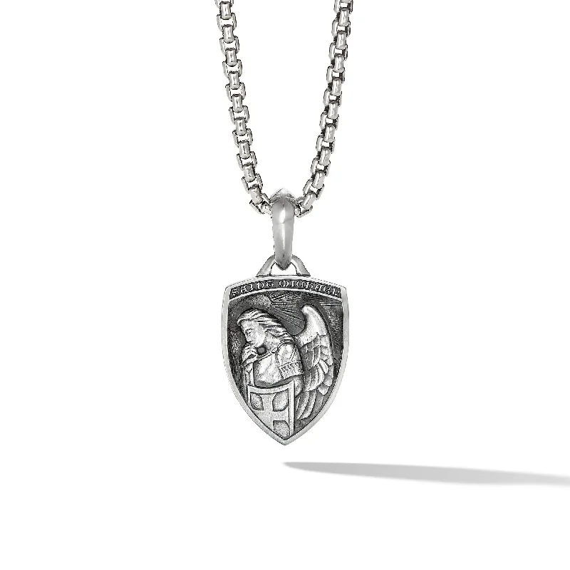Premium Jewelry At Special Low Prices For A Limited Time St. Michael Amulet in Sterling Silver, 26mm Premium Jewelry At Special Low Prices For A Limited Time St. Michael Amulet in Sterling Silver, 26mm