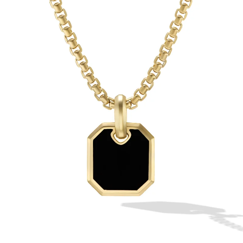 Discounted Jewelry For A Glamorous Look Roman Amulet in 18K Yellow Gold with Black Onyx\, 15mm Discounted Jewelry For A Glamorous Look Roman Amulet in 18K Yellow Gold with Black Onyx\, 15mm