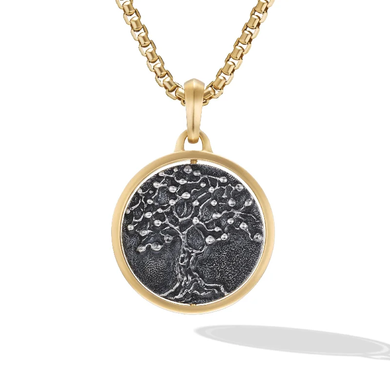 Luxury Jewelry Sale – Sparkle For Less Life and Death Duality Amulet in Sterling Silver with 18K Yellow Gold\, 30mm Luxury Jewelry Sale – Sparkle For Less Life and Death Duality Amulet in Sterling Silver with 18K Yellow Gold\, 30mm
