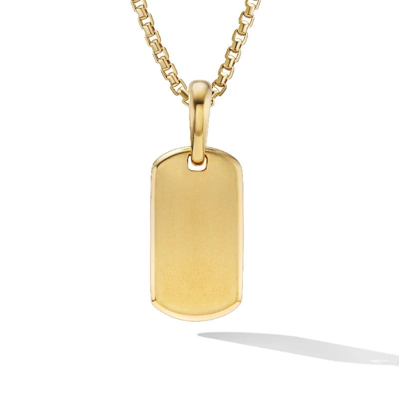 Elegant Jewelry At Unbeatable Offers – Shop Before It's Gone Chevron Tag in 18K Yellow Gold\, 21mm