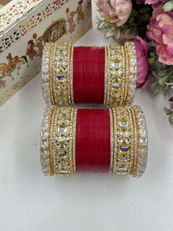 Jewelry Flash Sale – Stylish Designs At Unbeatable Rates Deep Red Colour Punjabi Bridal Chooda Jewelry Flash Sale – Stylish Designs At Unbeatable Rates Deep Red Colour Punjabi Bridal Chooda