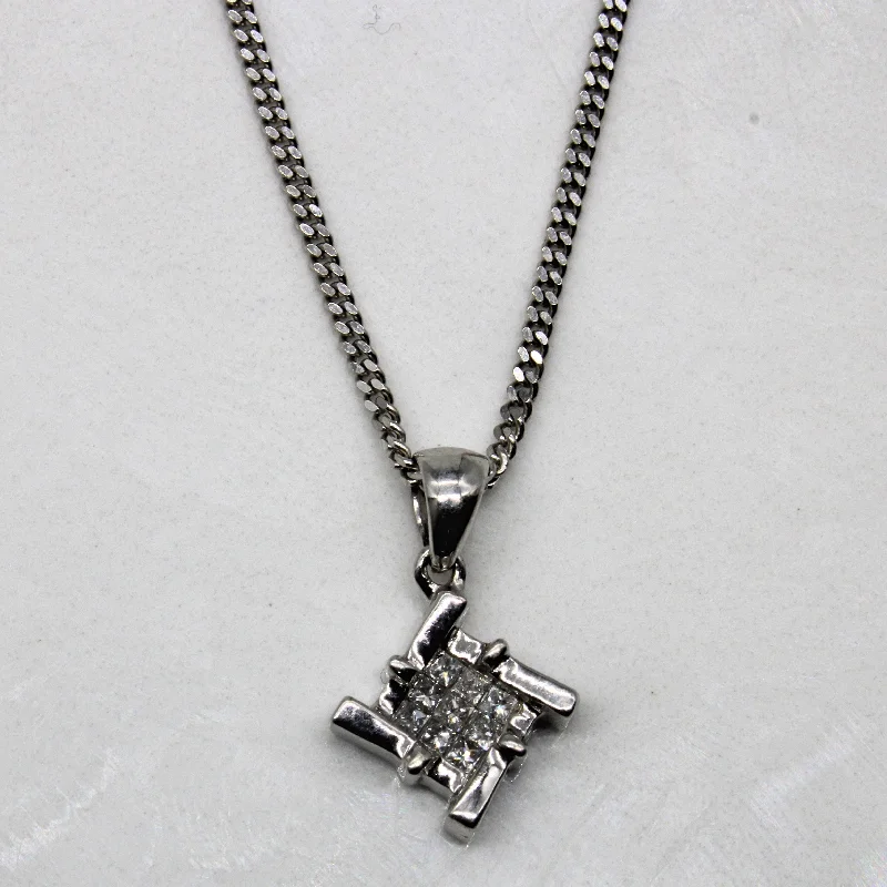 Jewelry Deals That Sparkle – Shop Today Twisted Diamond Grid Cluster Necklace | 0.13ctw | 18" | Jewelry Deals That Sparkle – Shop Today Twisted Diamond Grid Cluster Necklace | 0.13ctw | 18" |